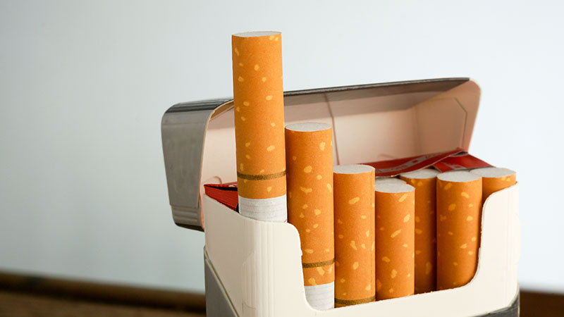 box of cigarettes