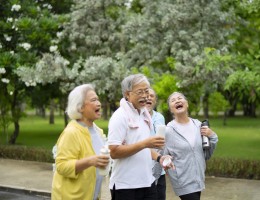 Group of seniors exercising