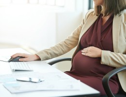 Pregnant Worker in the Office