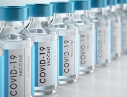 multiple Covid-19 vaccine bottles